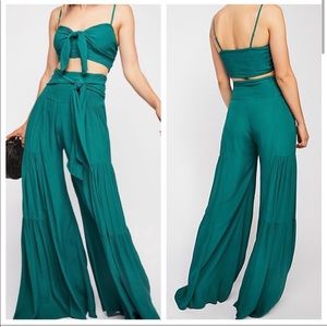 Free People Forest Green Palermo Matching Set